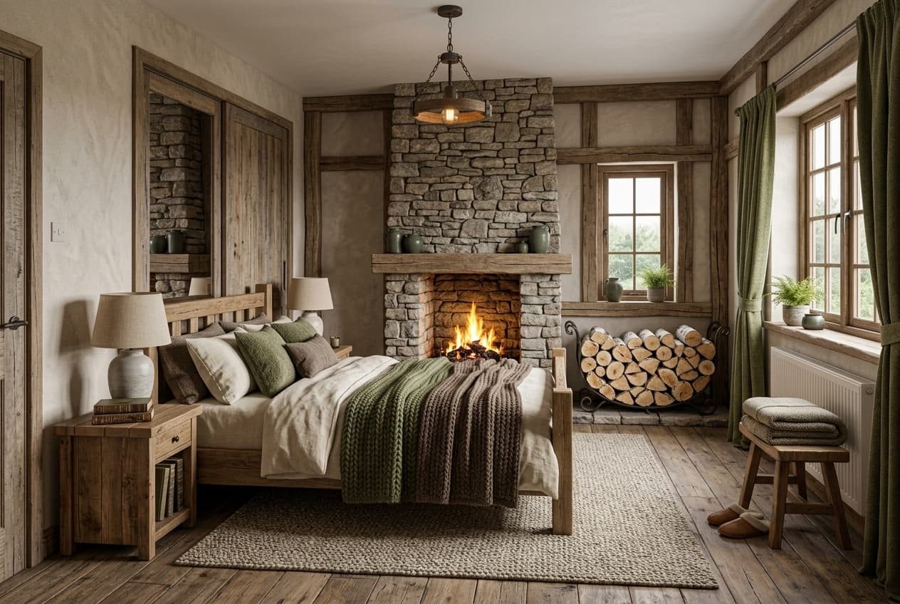 Bedroom · render as an architectural white massing model wi