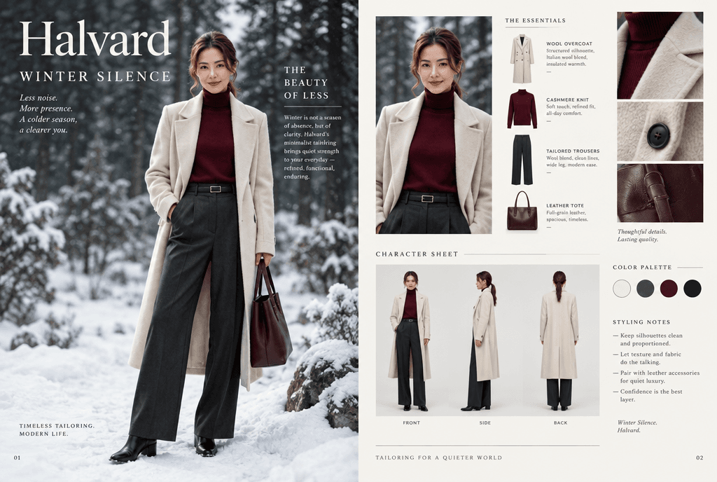 double-page campaign spread
