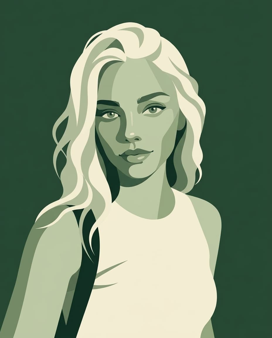 forest green, sage, moss and cream