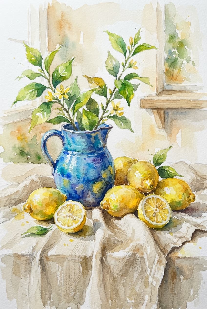 Lemon still life