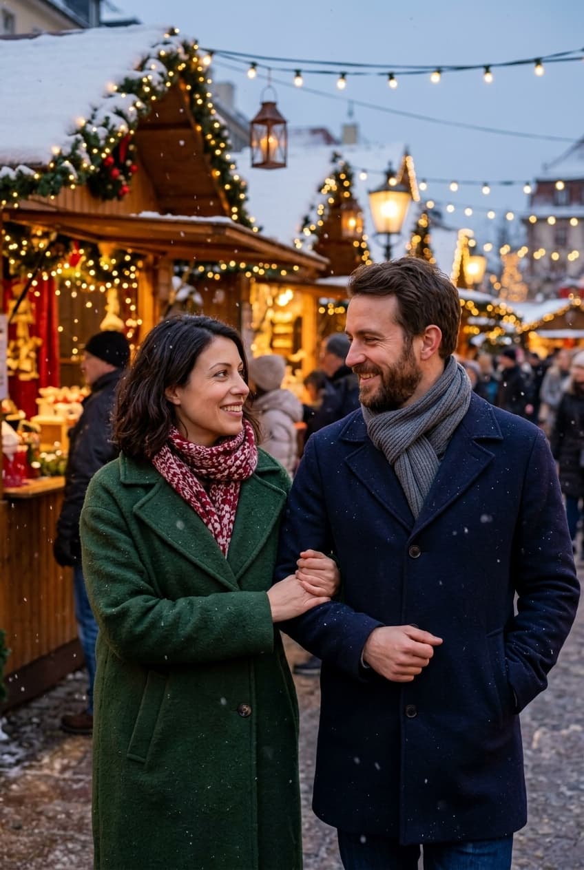 Winter couple